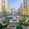 Outdoor lounge at Cadence at Frisco Station apartments in Frisco, TX, featuring outdoor seating and a fire pit.