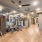 The fitness center at our apartments in Frisco, TX, featuring exercise balls, punching bag, and straps.